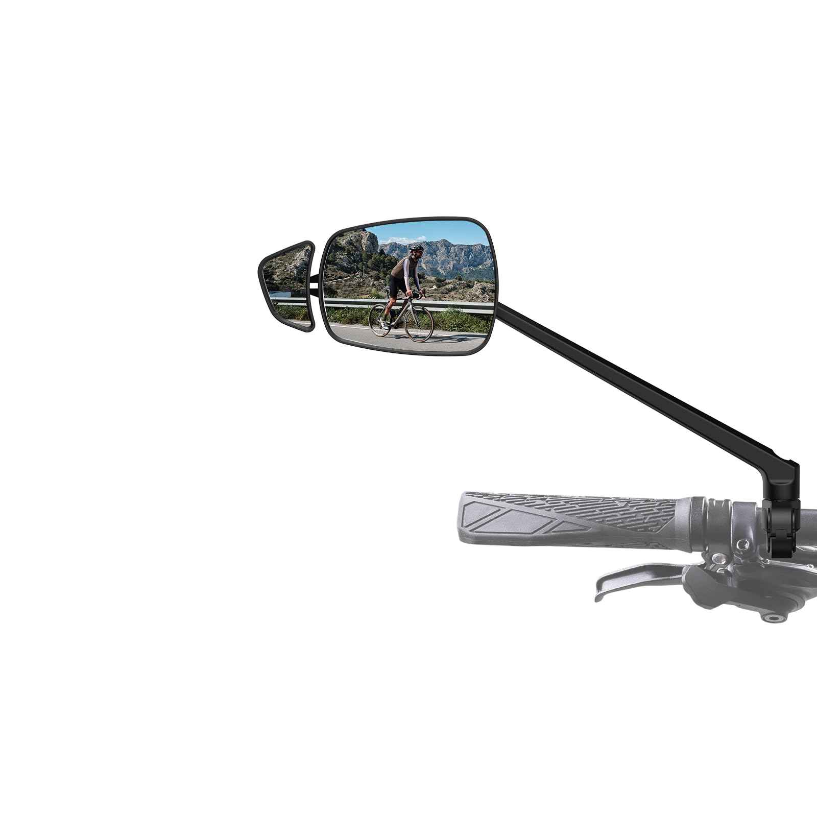 AEYINO Dual-Lens Bike Handlebar Mirror - 360° Anti-Glare HD