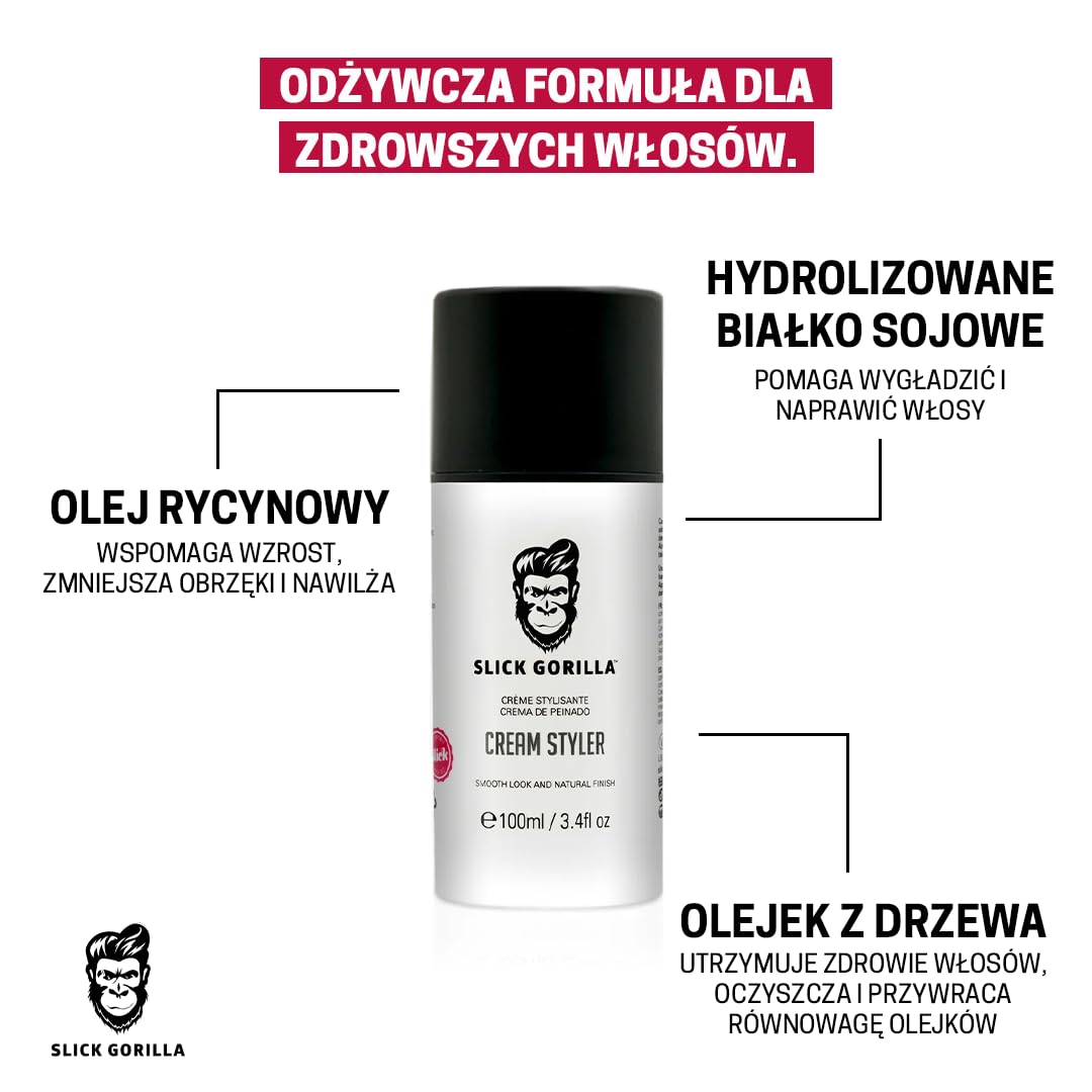 Slick Gorilla Kremowy Styler 100ml/ 3.38fl oz
