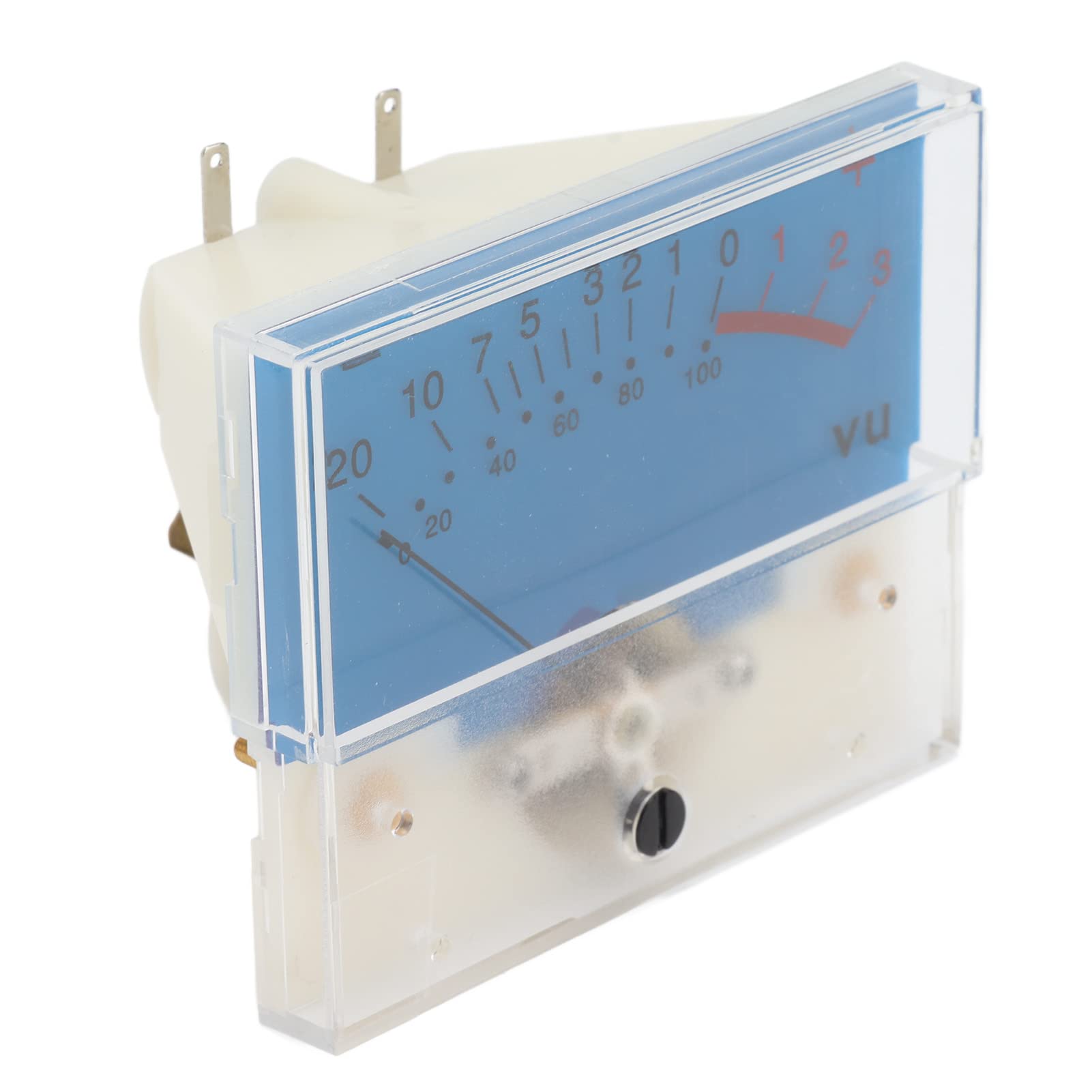 Changor Sound DB Level Header, ABS Clear Display High Accuracy Blue Sound VU Meter Portable 12V 40mA with Backlight for Recording Studio for Home Sound