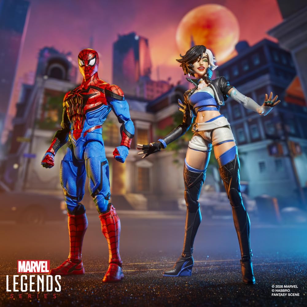 Marvel Legends Series, Marvel Rivals, Spider-Man y Luna Snow, Figuras coleccionables de 15 cm inspiradas en el Videojuego