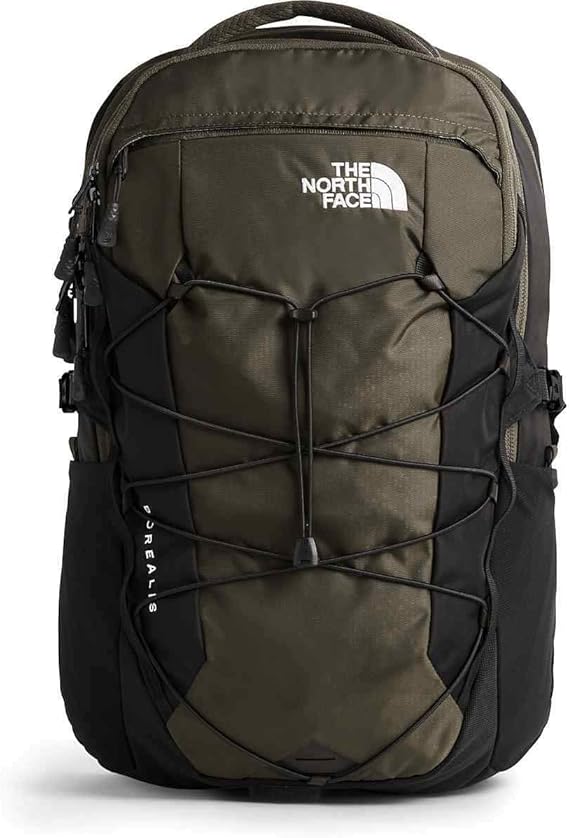 dark green north face backpack