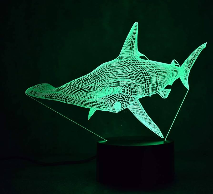 Amazon.co.jp : Firstone 3D サメナイトライト 7色 ハンマー