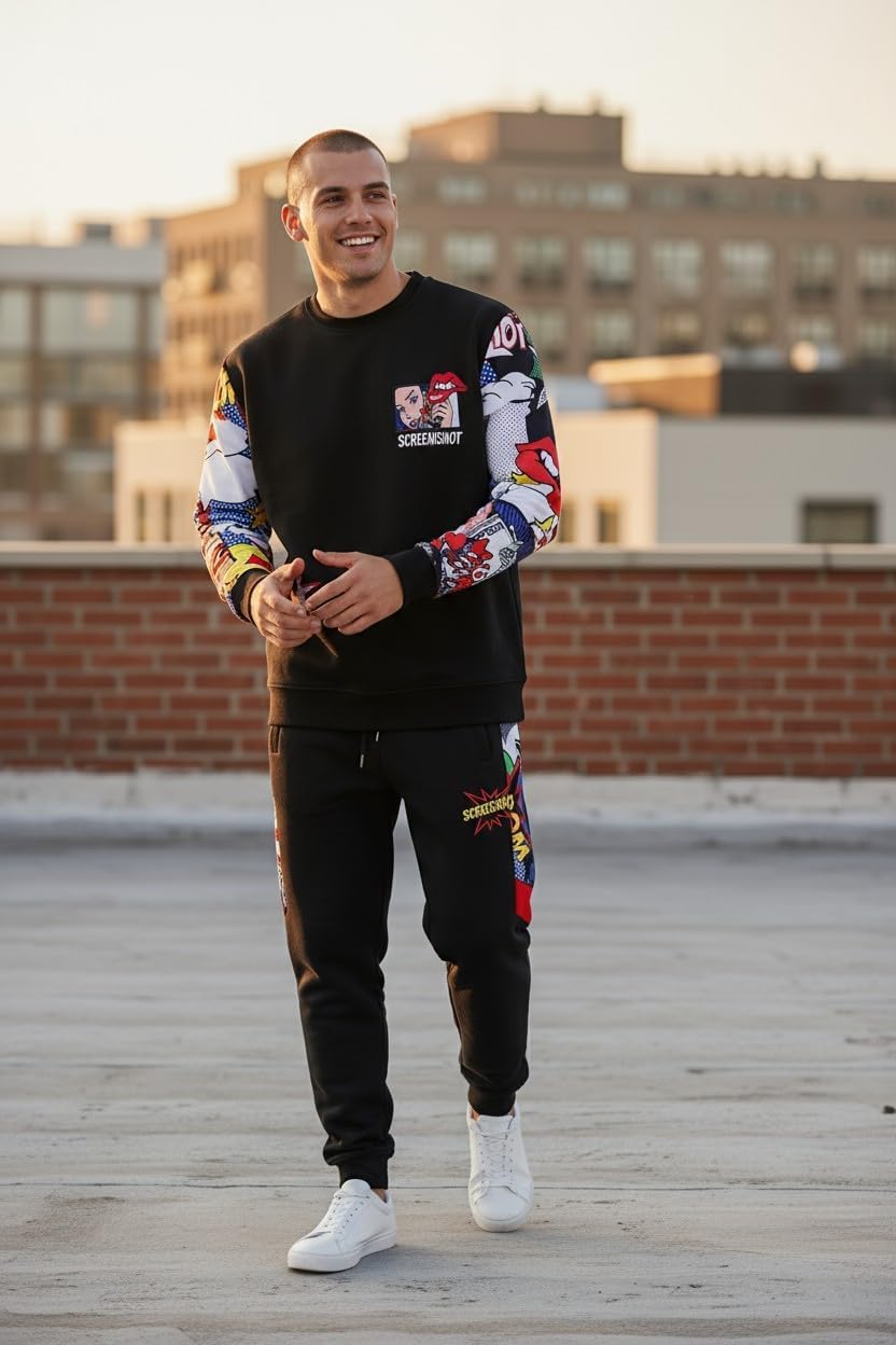 SCREENSHOT BGroup Soft Fleece Modern Crew Neck Sweatshirt - Image 4