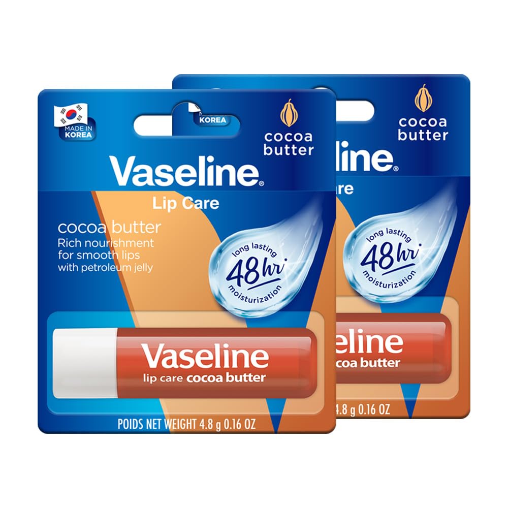 Vaseline Lip Care Cocoa Butter Lip Balm Stick 4.8g (Pack of 2) - Review, Price and Buying Guide