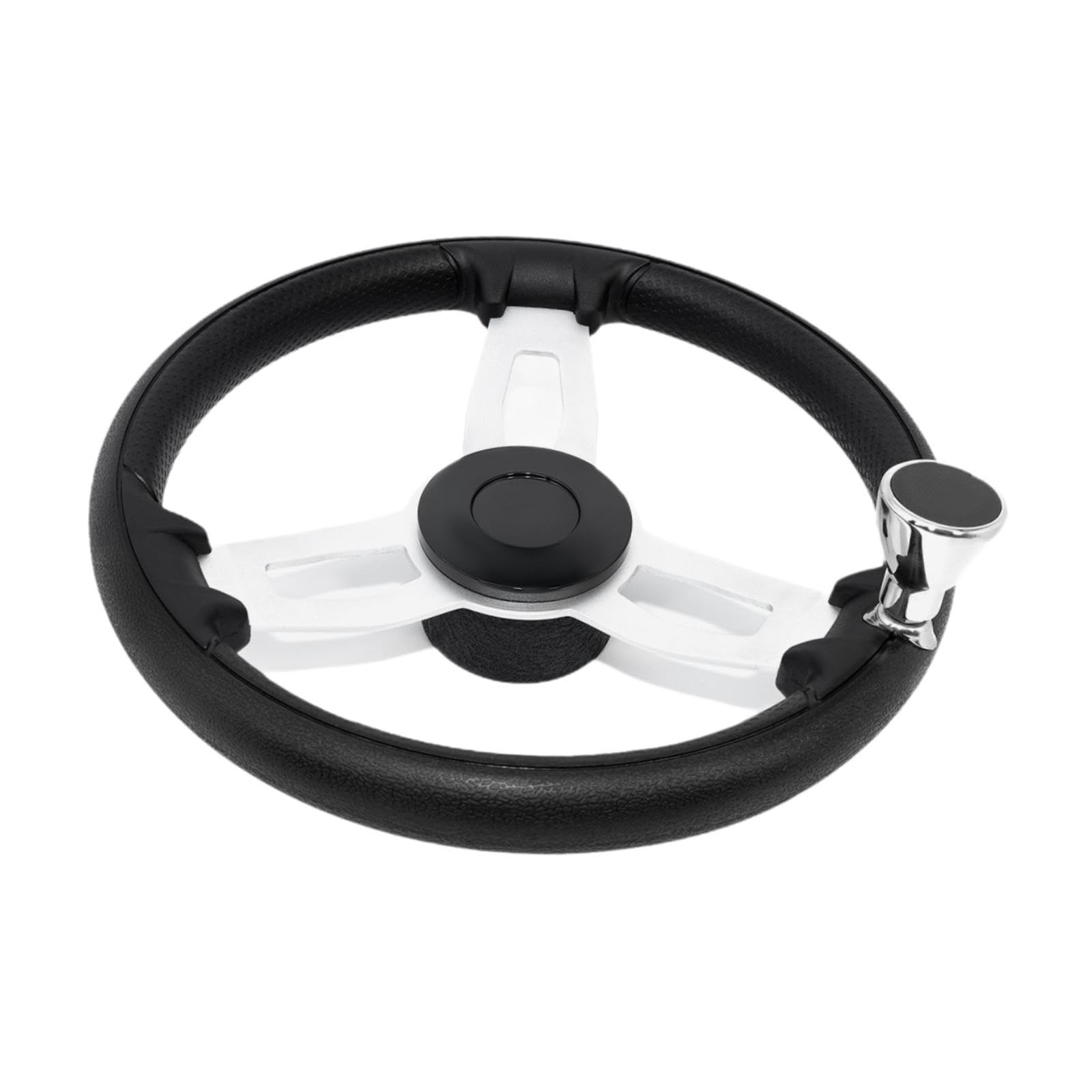 Volante per Barca Accessori per Barche Volante Marino Professionale in Lega di Alluminio Antiscivolo di per Carico, 37 Cm con Manico