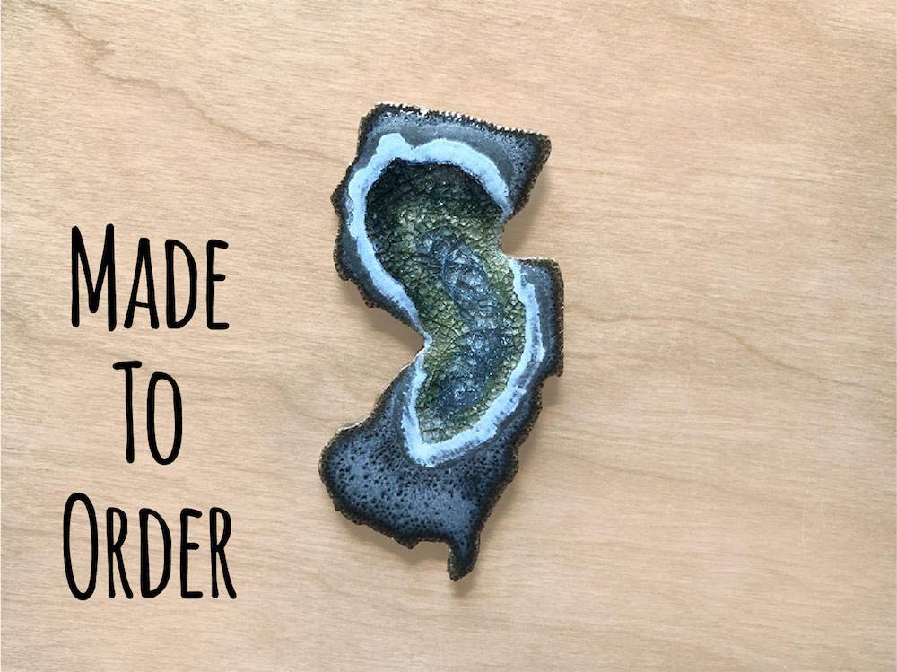 New Jersey Geode Crackle New Jersey Refrigerator