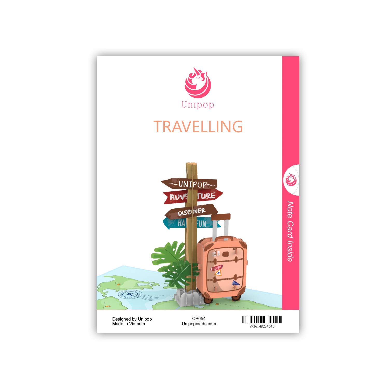 Buy Unipop Cards Travelling Pop Up Card, Travel Pop Up Cards, World ...