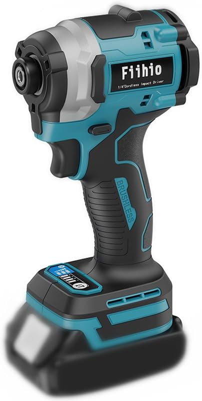 Cordless Impact Driver Compatible with Makita 18V Battery(Tool Only) | 1/4" Hex Chuck Power Impact Driver with 2500 In-lbs, Auto Stop & LED Light for Furniture Assembly, DIY Project