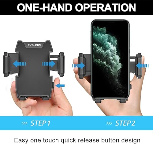 Miniatura 2 de EXSHOW Soporte de teléfono para ranura de CD de automóvil, reproductor de CD disponible con una sola mano, soporte para teléfono celular para iPhone