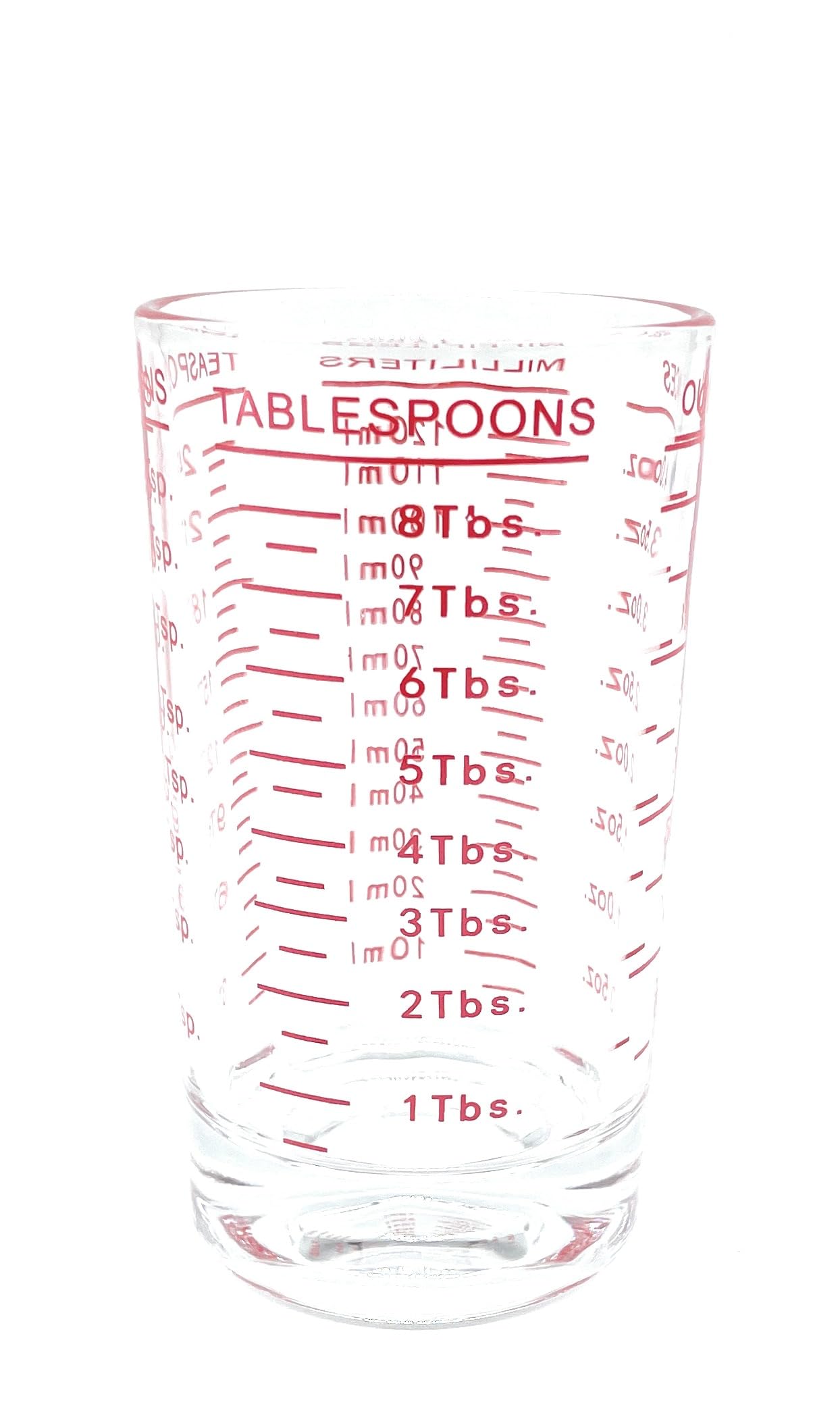 120 ml Glass Measuring Cup with red Markings – Perfect for Shot Measures, Spirit Measures, Espresso Shots, Pyrex Jiggers & Cortado Glasses.