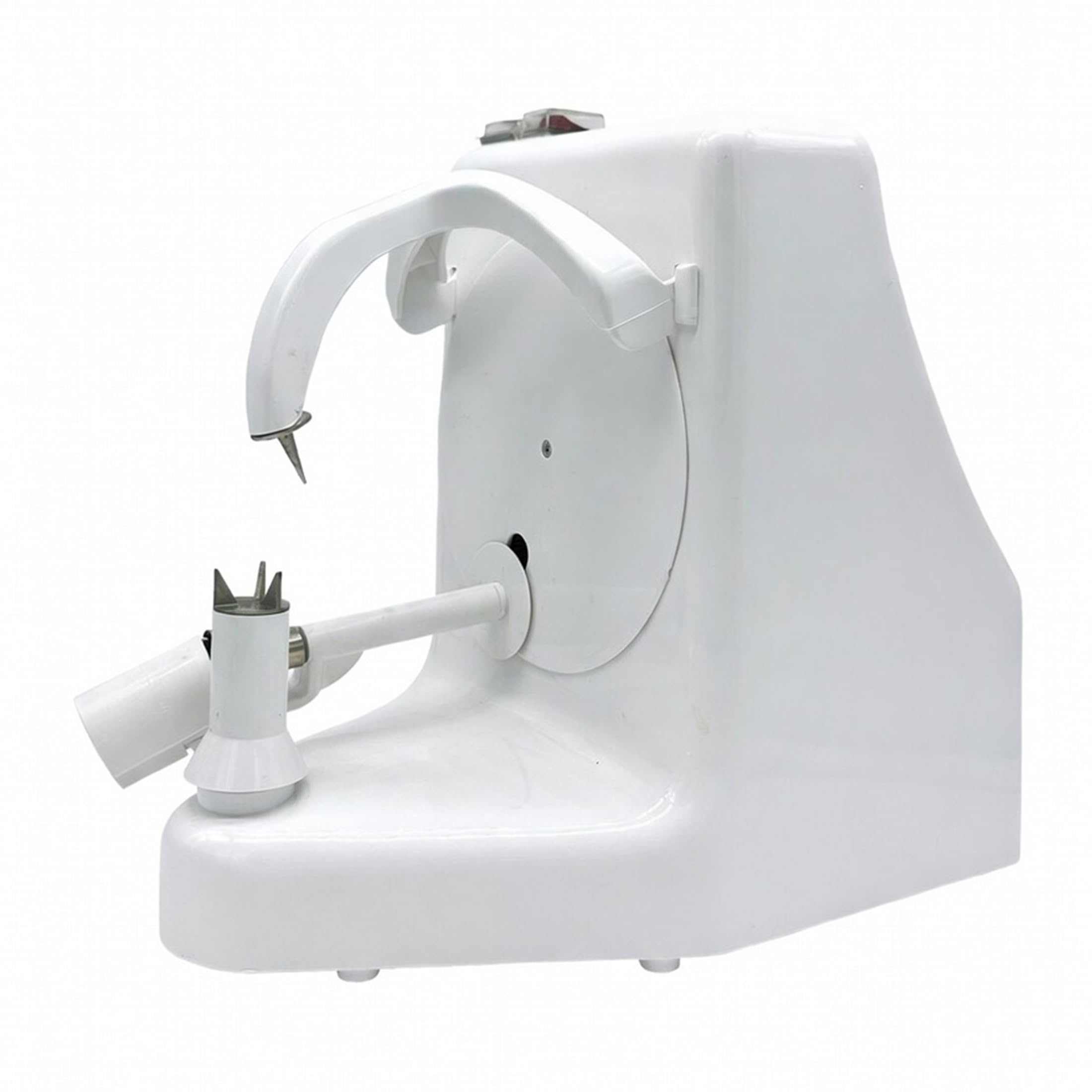 Pelador automático de naranjas profesional, 5 por minuto, pelador eléctrico de manzana/naranja/patata, resistente al óxido, fácil limpieza, plástico y acero inoxidable, color blanco, rallado