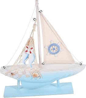 TOYANDONA Vela Decoração De Casa Decoração De Veleiro Decorativo Modelo De Veleiro A Vela Modelo De Náutico Decoração Em Forma De Veleiro Esculturas Modernas Escritório