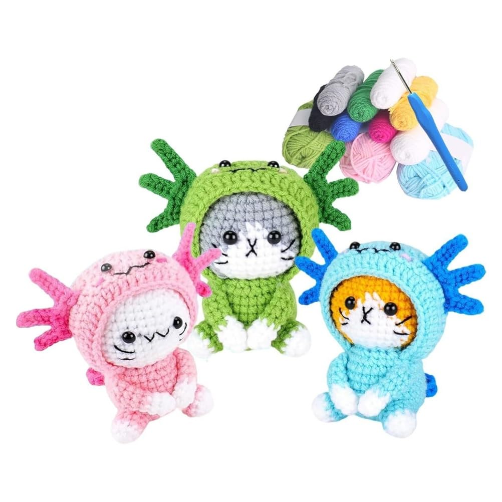 Kit de crochet para principiantes de amigurumi de animales el regalo DIY ideal para adultos