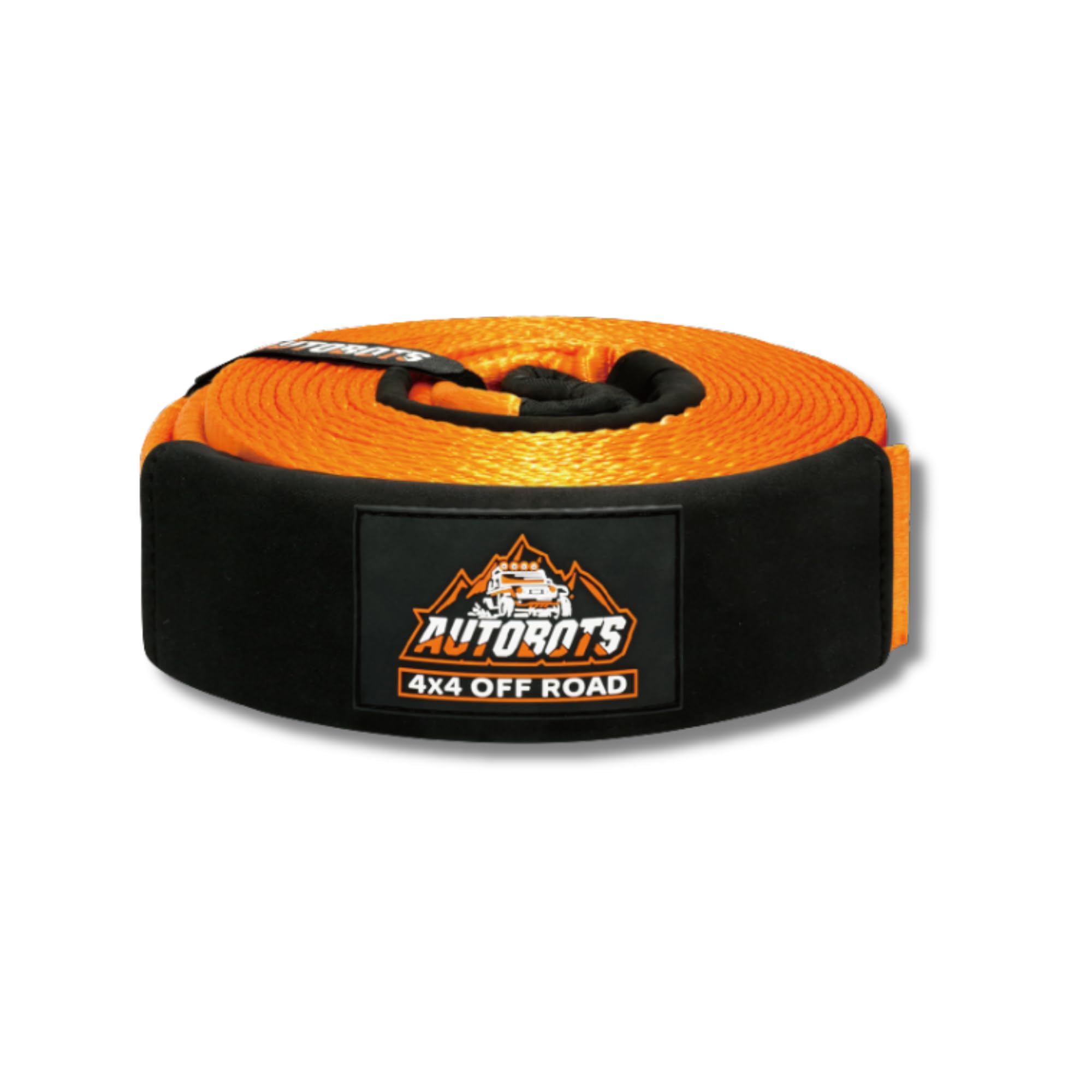 Eslinga de Rescate 4x4 9,5m x 7,6cm 35.000 LB (16T) Reforzada con Protecciones y Bolsa