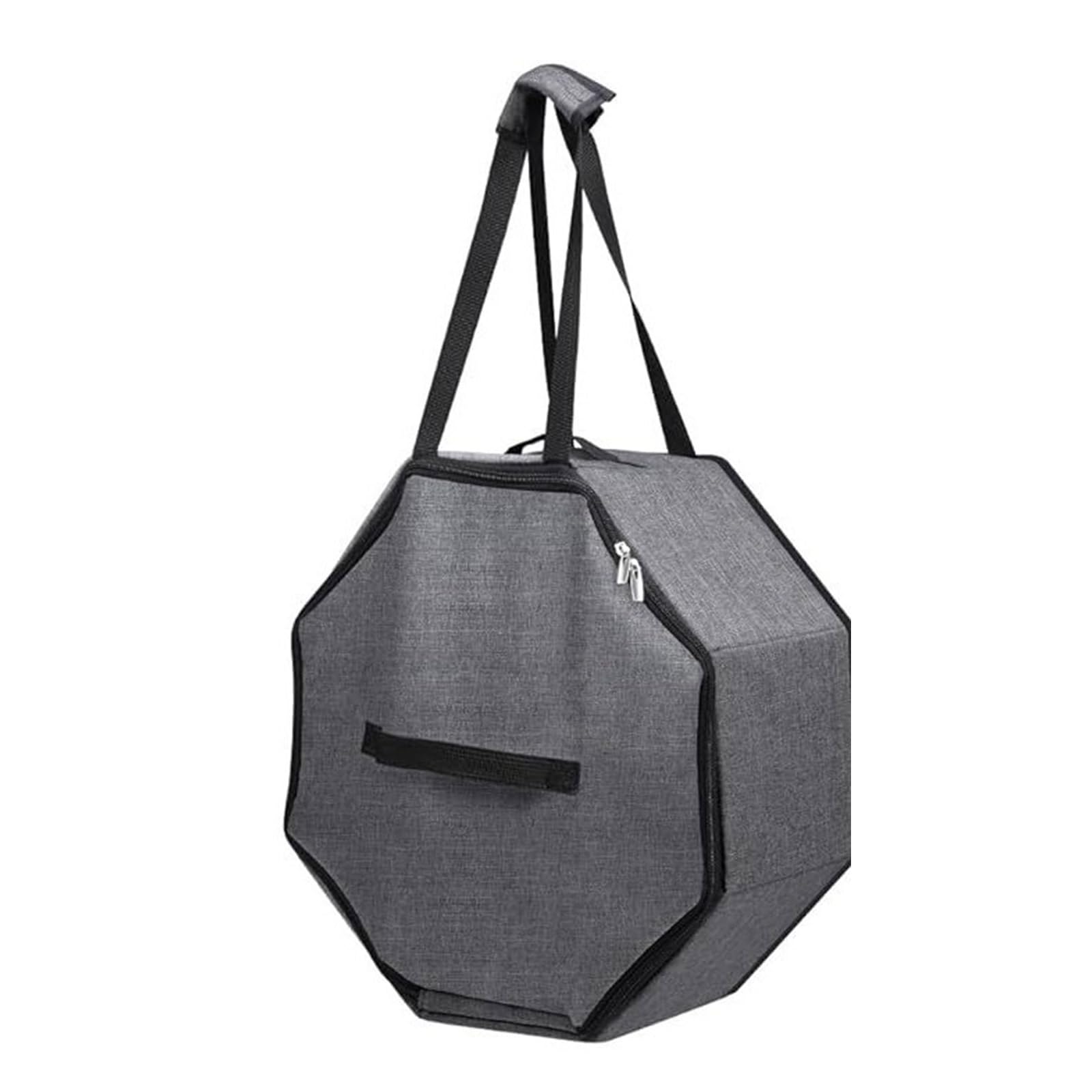 Tsophreniq Foldable Hat Box with Carrying Handle Large Capacity Organiser Oxford Fabric Headgear Container for Men and Women Oxford Fabric Bag