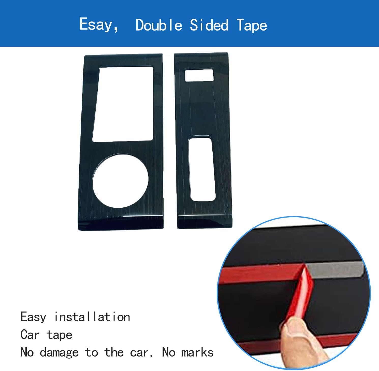Center Console Gear Shift Panel Cover Trim Fit for Mitsubishi New Outlander PHEV 2023 2024 2025 Interior Accessories（Stainless Steel，Brushed Black）