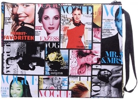 Vogue Revista Impresión Make Up Bolsa de maquillaje estuche : Amazon.es:  Moda