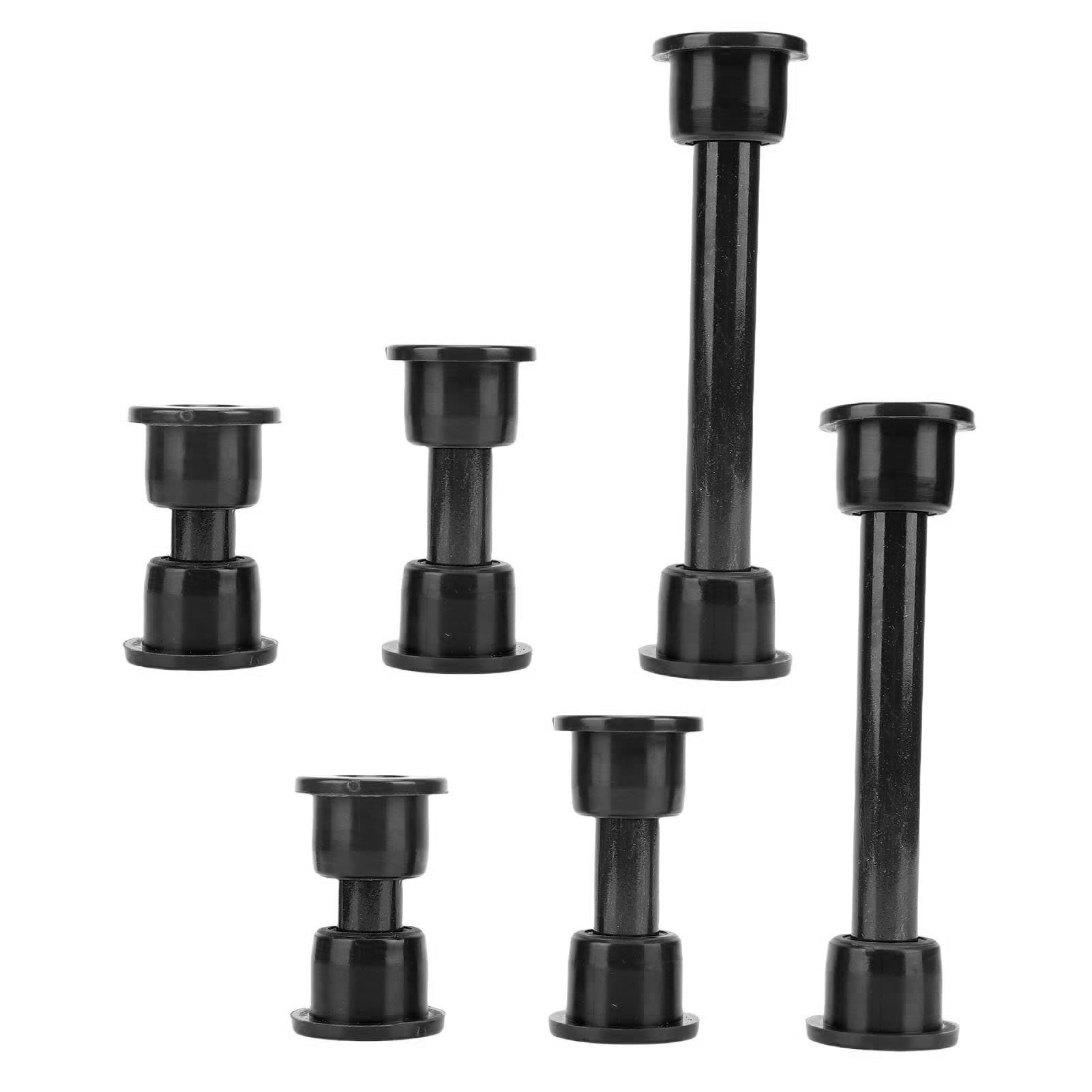 Front Bushing Kit with Screws 102287401, Club Car Lower Spring and Upper A Arm Polyurethane Bushings and Sleeves Replacement, for Club Car Precedent 2004-up (black)