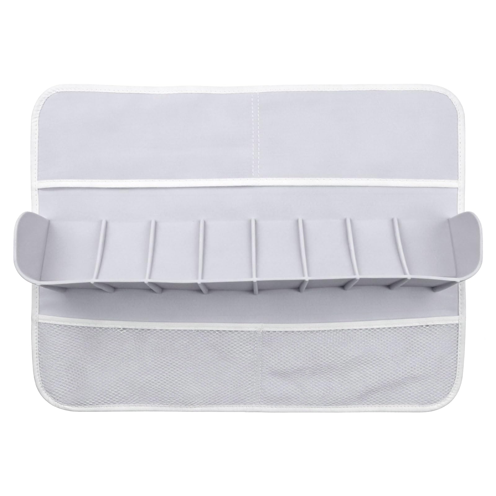 Bathtub Splash Guard Bath Tub Organiser with Suction Cups and Meshes Storage Bags for Toy Access Splash Guard with Meshes Pocket Toy Storage Rack