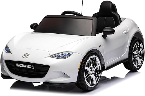Isobene Mazda MX-5 - Vehículo de paseo para niños de 12 V, con licencia con control remoto para padres, juguete de vehículo eléctrico para niños, disponible en Yaxa Colombia