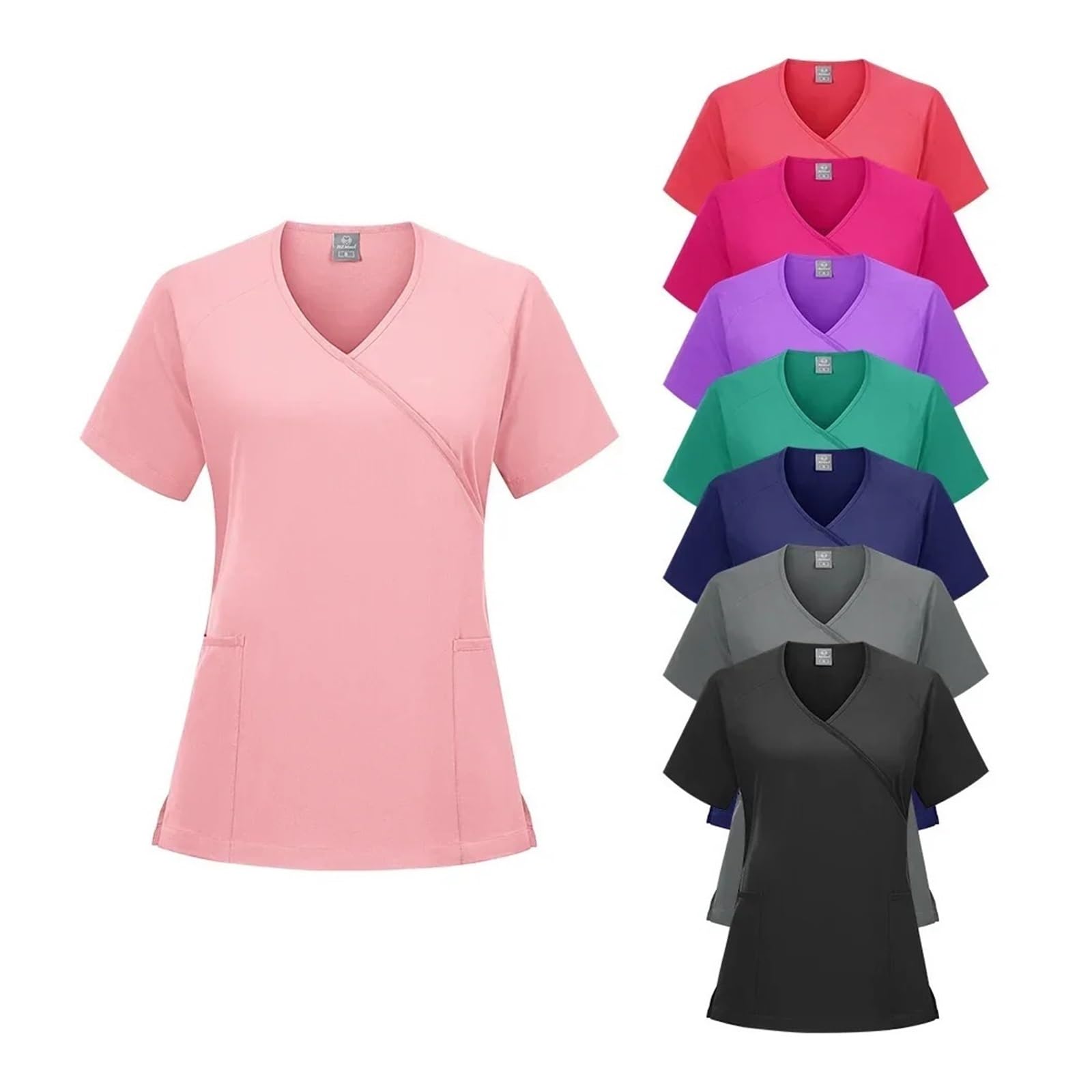 Uniforme Sanitario Hombre Conjunto de uniformes de enfermera, pantalones de chándal suaves y transpirables, uniformes quirúrgicos for mujer, ropa de trabajo clínica de enfermería y médico(Gray,M)