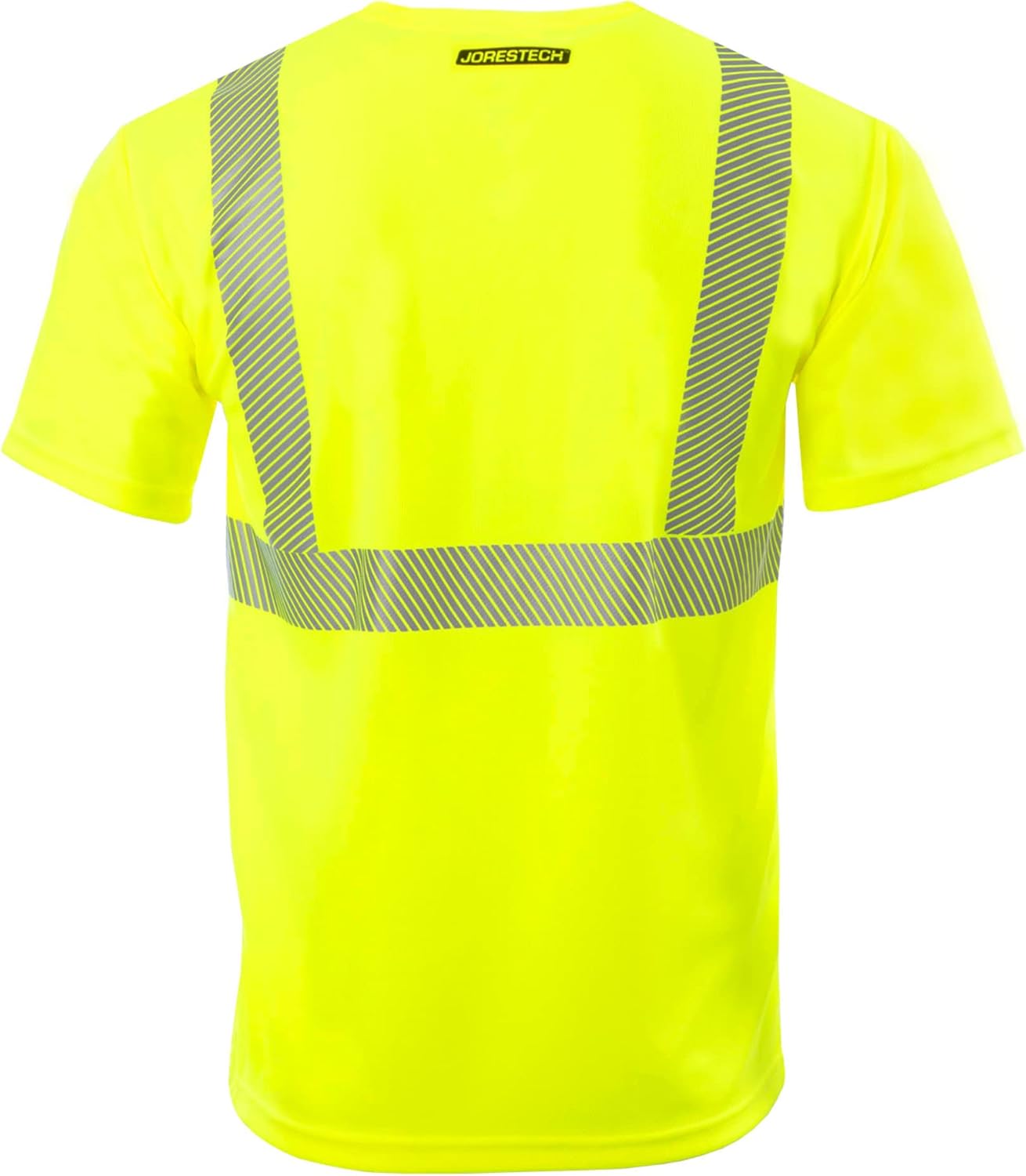 JORESTECH Safety Shirt High Visibility Reflective Heat Transfer Short Sleeve with Front Pocket ANSI Class 2 Type R - Image 3