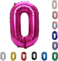 Vista 73 de YPSelected Globo de aluminio grande de 32 pulgadas con número de helio, cumpleaños, boda, fiesta, 0-9 (azul bebé, 2)