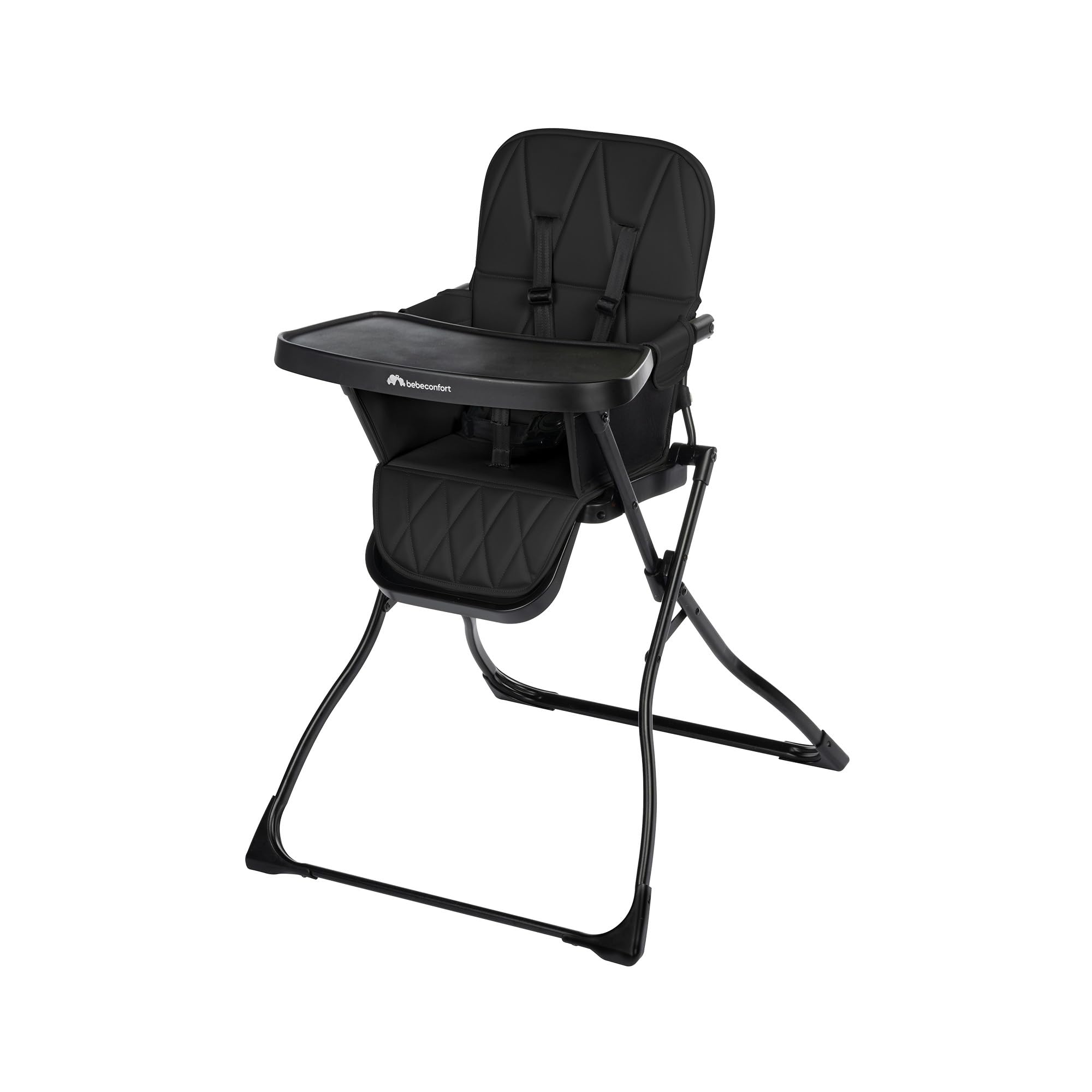 Bebeconfort Lily, Babyhochstuhl, 6 Monate–3 Jahre, 9–15 kg, ultrakompakt faltbar, leichter Hochstuhl (4 kg), leicht zu reinigen, weich gepolstert, einfach mit einer Hand faltbar, Tinted Graphite
