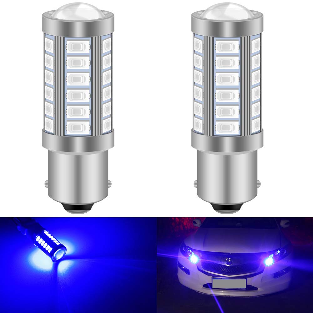 KATUR 2 Piezas BAU15S 7507 1156PY PY21W 5630 33-SMD Ámbar 900 lúmenes Super Brillante LED Girar Cola Cola de Freno Luz de señal de Parada Bombilla — view 27