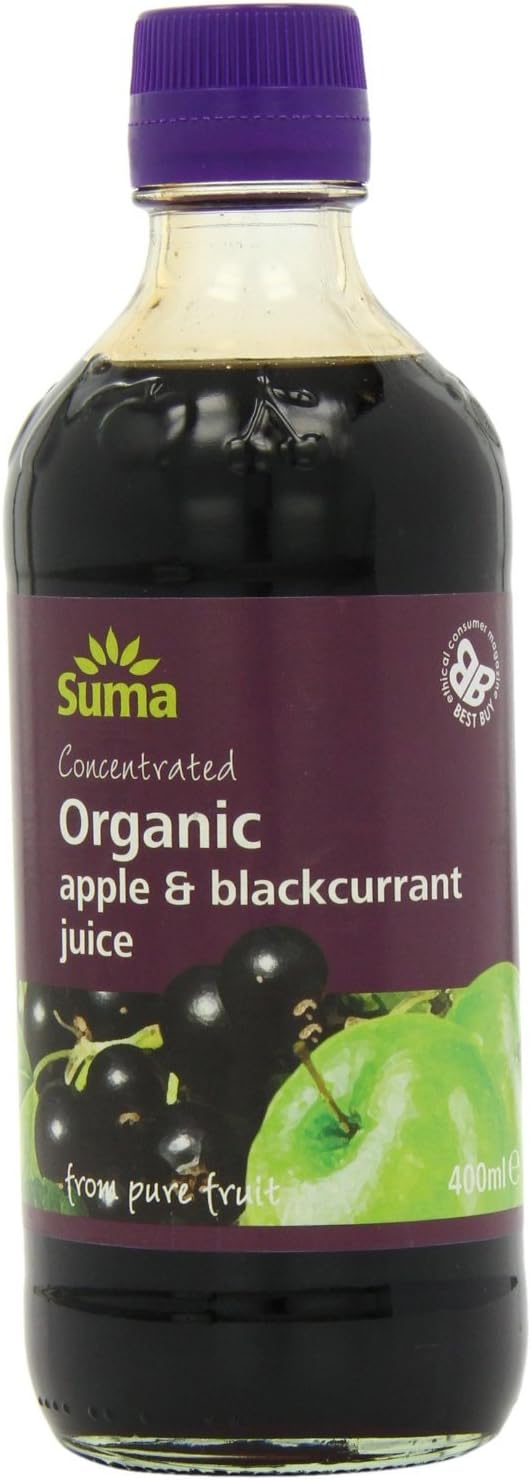 Suma Og Apple/Blackcurrant Jce (400Ml) Pure Fruit Concentrate Gluten Free Organic Vegan