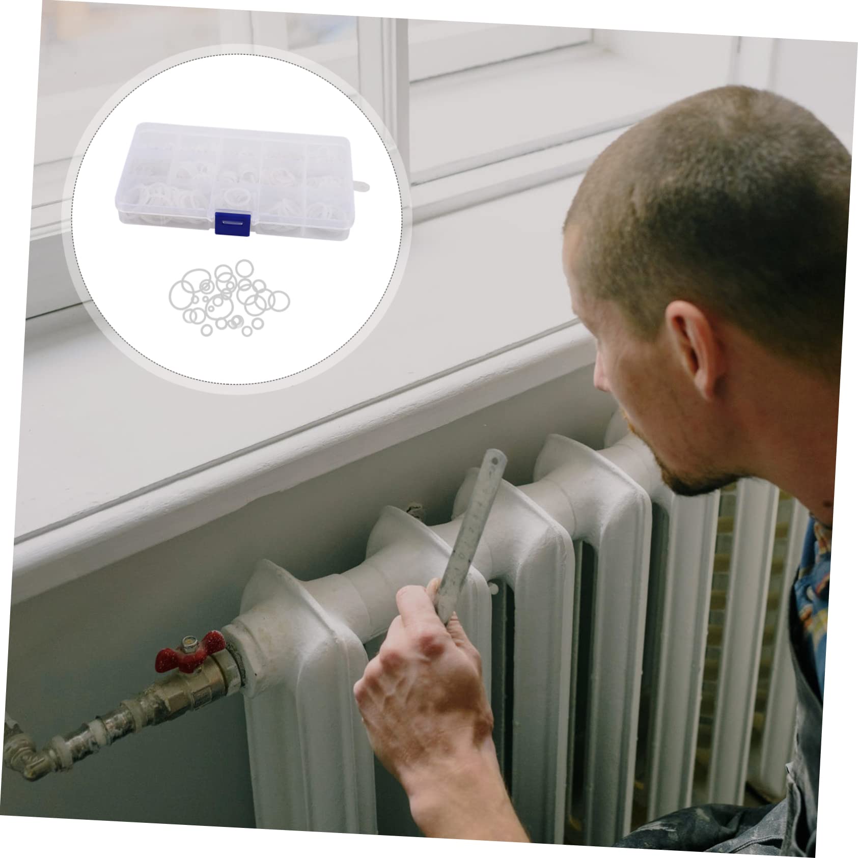 Zerodeko 3 ensembles Ensemble De Joints D'Étanchéité De Plomberie Joints D'Étanchéité Pour Tuyaux Rondelles Et Bagues Plats Extérieurs Assortiment De 260 pièces * 3