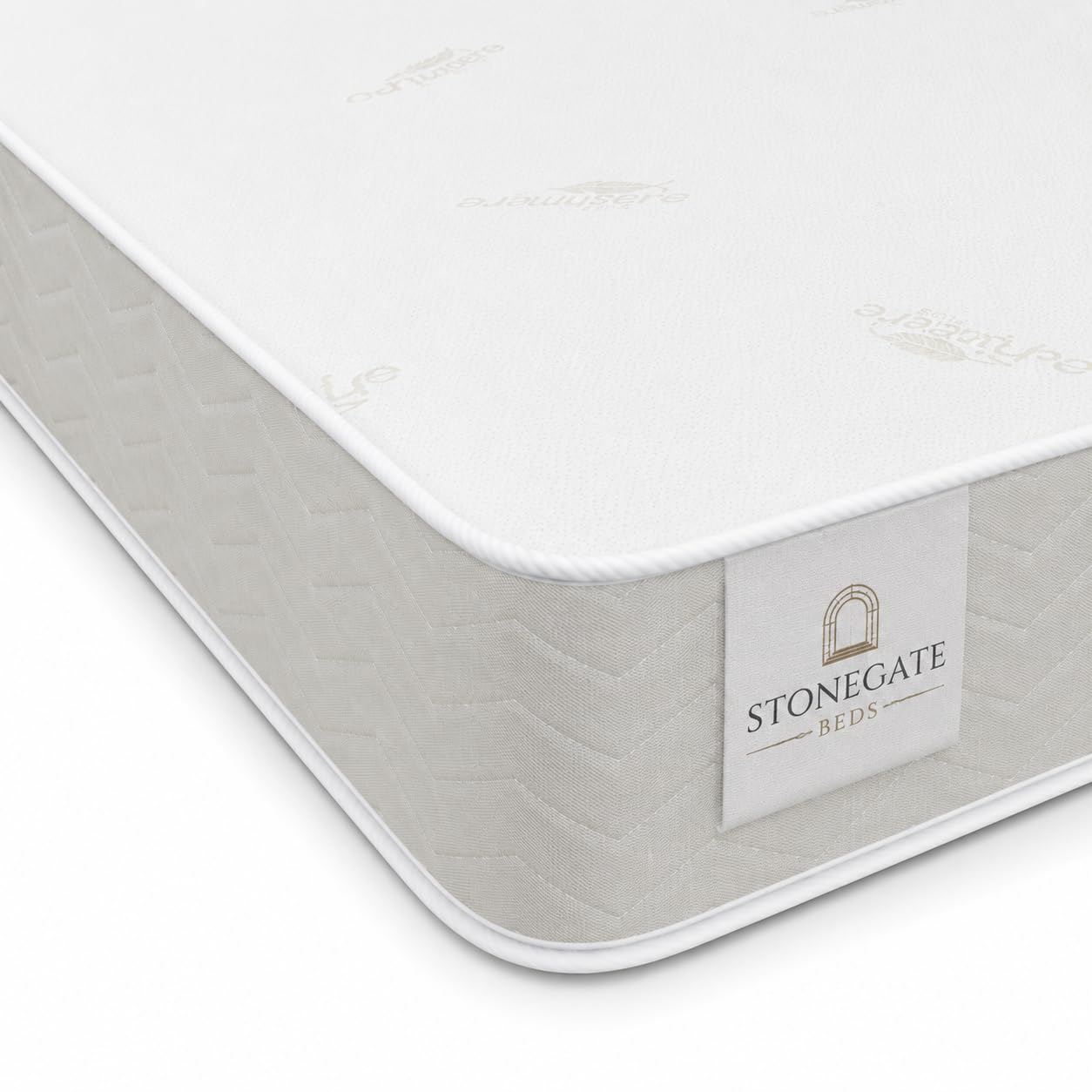 STONEGATE BEDS King Size Mattress 5ft – Hybrid Memory Foam Mattress King Size with Spring (200 x 150 x 20cm / 8 Inch) | Medium Firm Orthopaedic Support, Hypoallergenic & Breathable | UK Made
