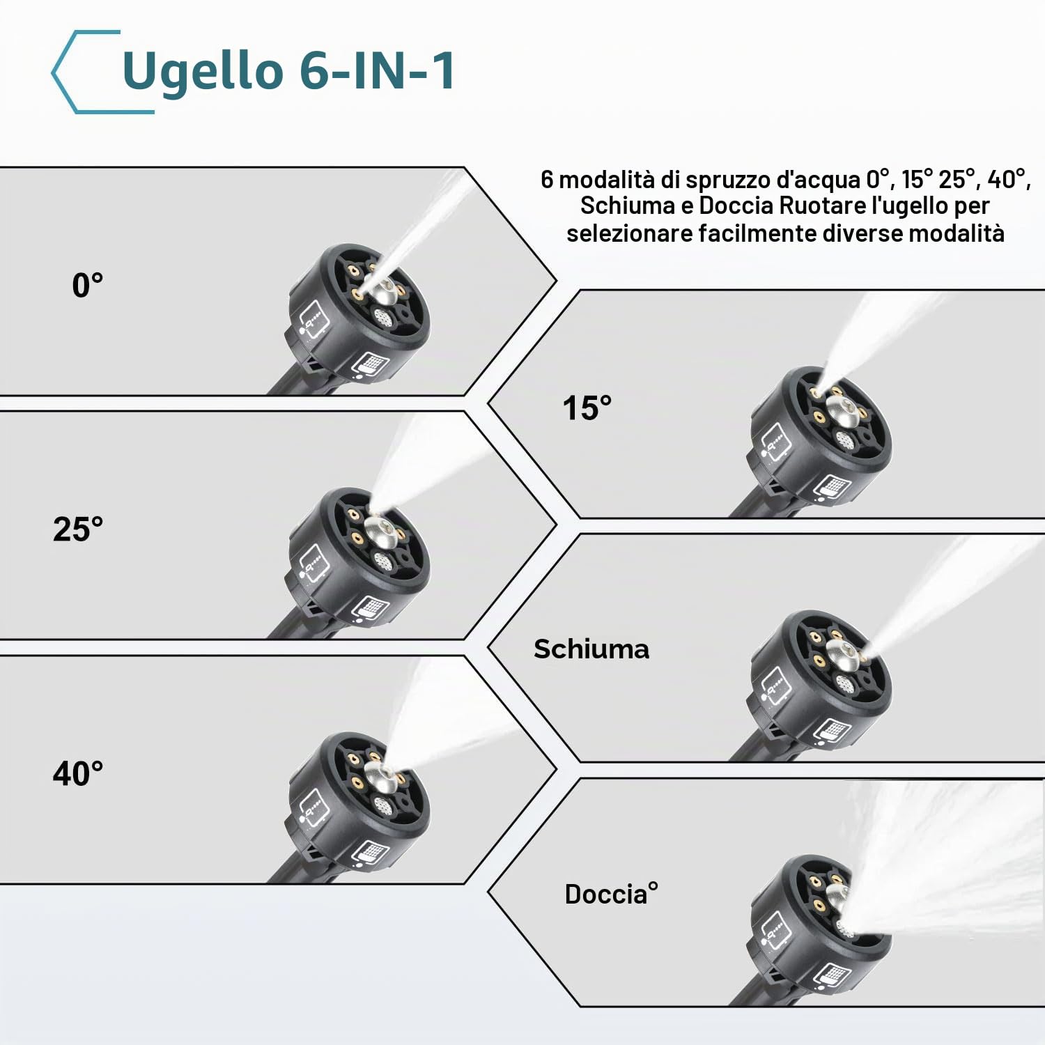Idropulitrice a Batteria, 21V Max 200 Bar Idropulitrice Portatile con Batterià da 3,0Ah, Press & Clean Pistola Lavaggio con Display LCD di Potenza e 3 Velocità (Nero con 2 Batteria)