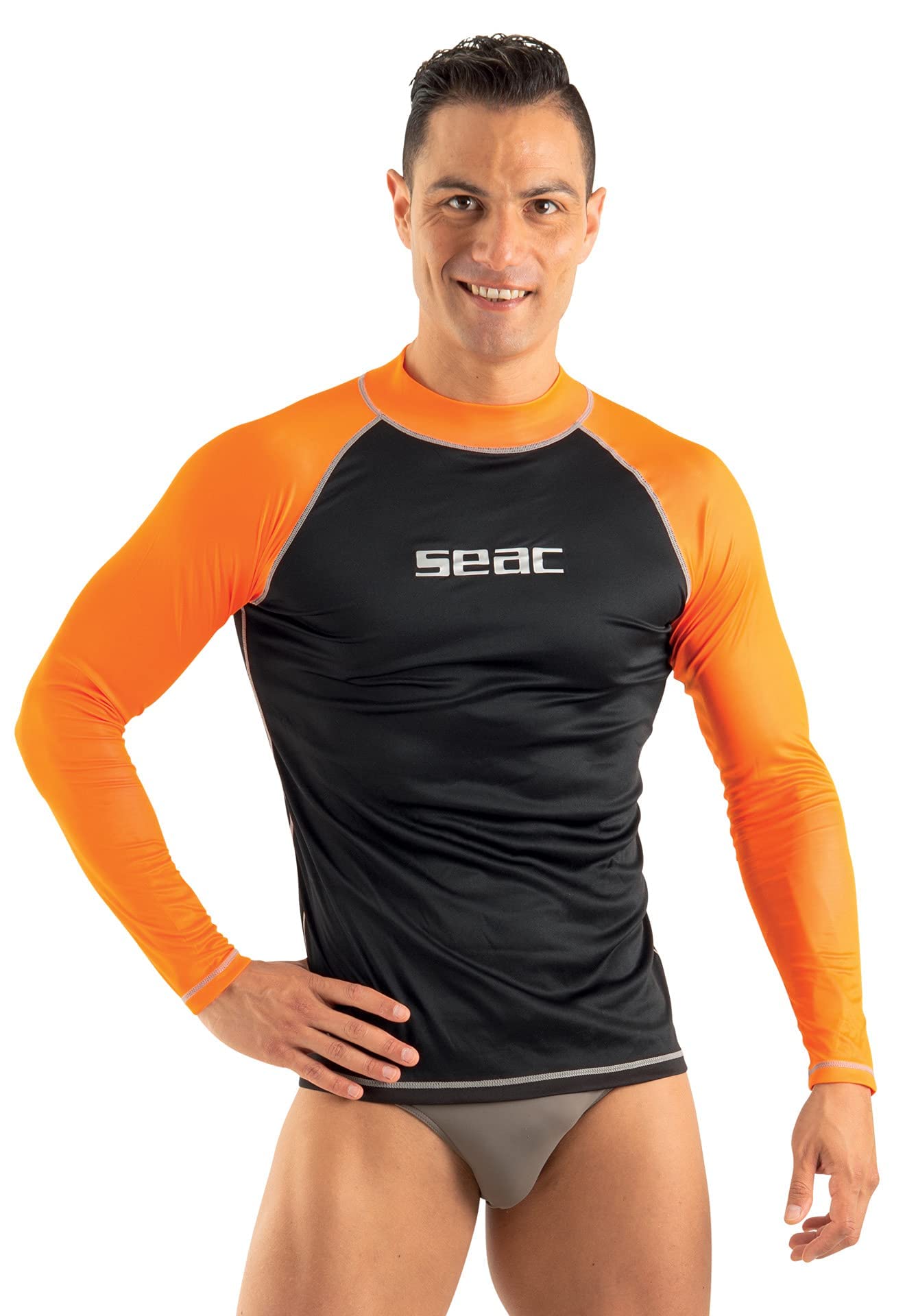 SEAC T-Sun Long Man, Rash Guard for Swimming, Surfing, Diving, UV protection