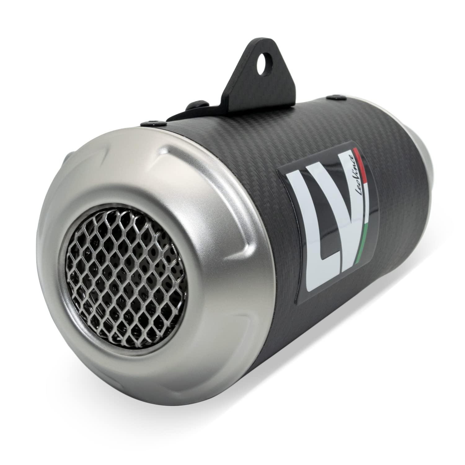 LeoVince Endschalldämpfer LV-10 Carbon Edelstahl Kappe Carbon Hitzeschild kompatibel Ducati Scrambler 800 Icon Full Throttle Night Shift 2023-2026