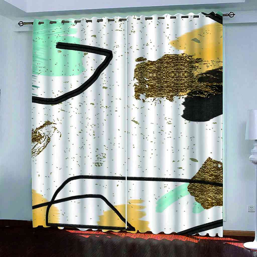 Rideaux occultants isolants thermiques à oeillets contre le bruit pour chambre 200x214
