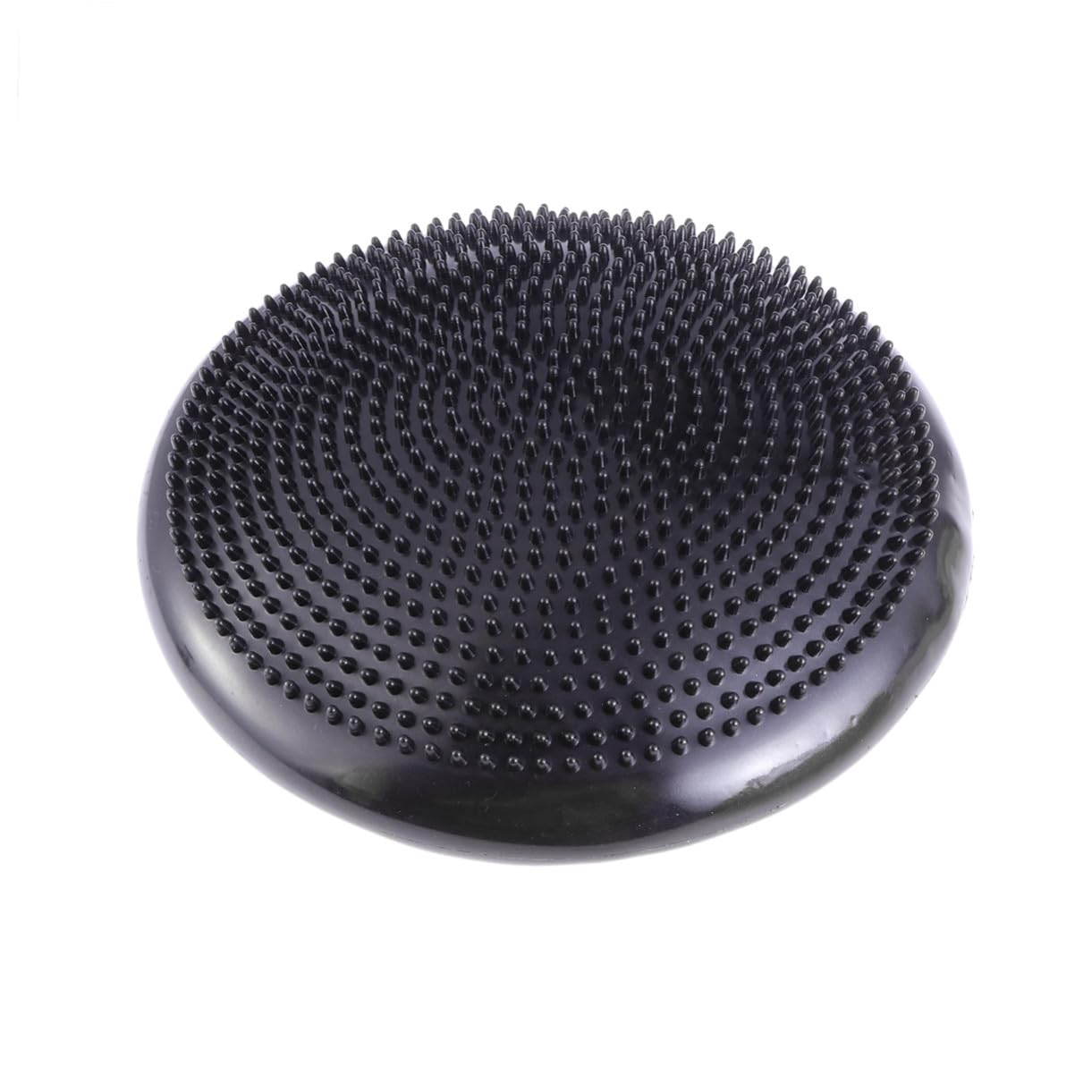 Cuscino Balance Gonfiabile in PVC Nero per Ragazzo Ragazza Seduta | Cuscino Propriocettivo, con Pompa Manuale, Superficie Instabile per Allenare Core e Migliorare l'Equilibrio
