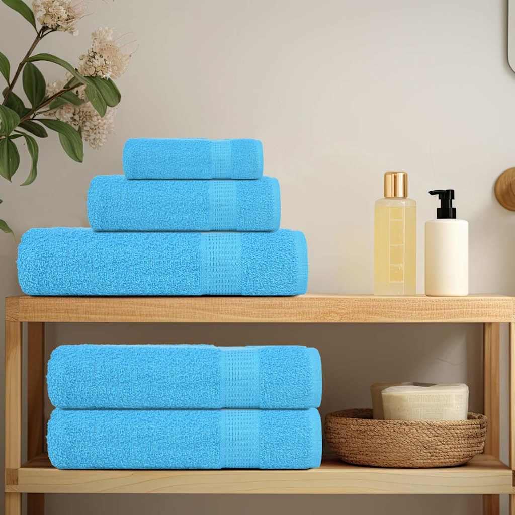 Gästetücher FROGN 2 Stück Türkis 30x50 cm 360 g/m² Baumwolle Oeko-TEX Standard 100 saugfähig mit Schlaufe, maschinenwaschbar für Bad, Küche, Sauna, Sport und Wellness