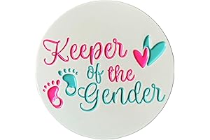 Keeper of The Gender Pin Baby Feet Hearts Enamel Lapel Pins