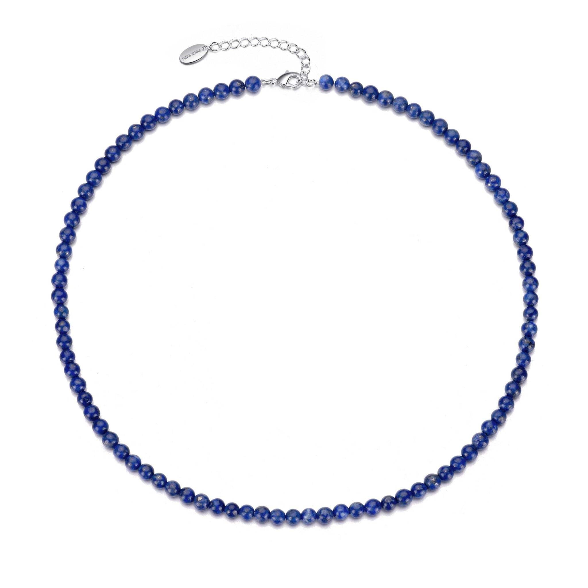 Philip Jones Collana in argento Sterling con acquamarina creata