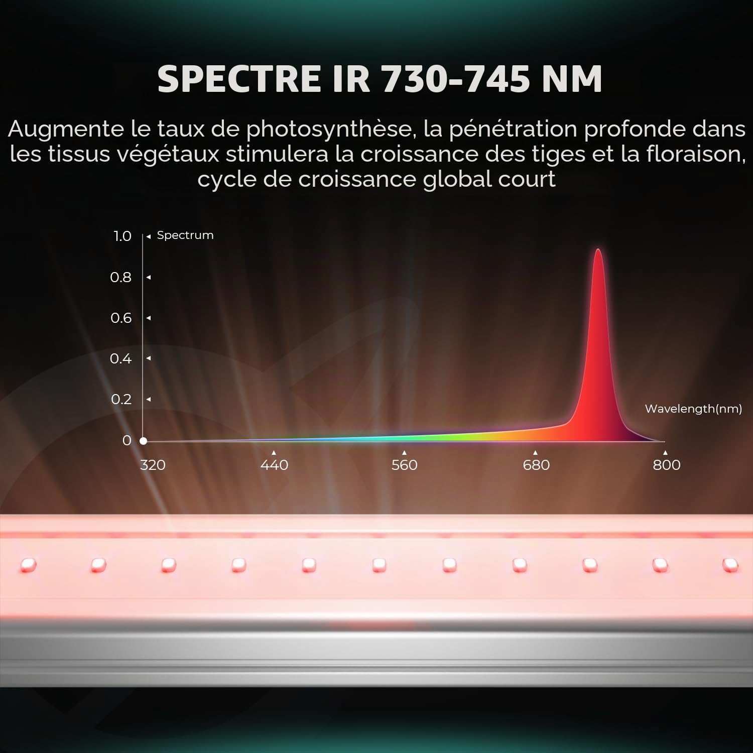 Lampe de Culture LED MARS HYDRO ADLITE UR3015 - Augmente le Rendement des Plantes, Renforce la Résistance aux Maladies et Ravageurs, Favorise la Croissance et la Floraison