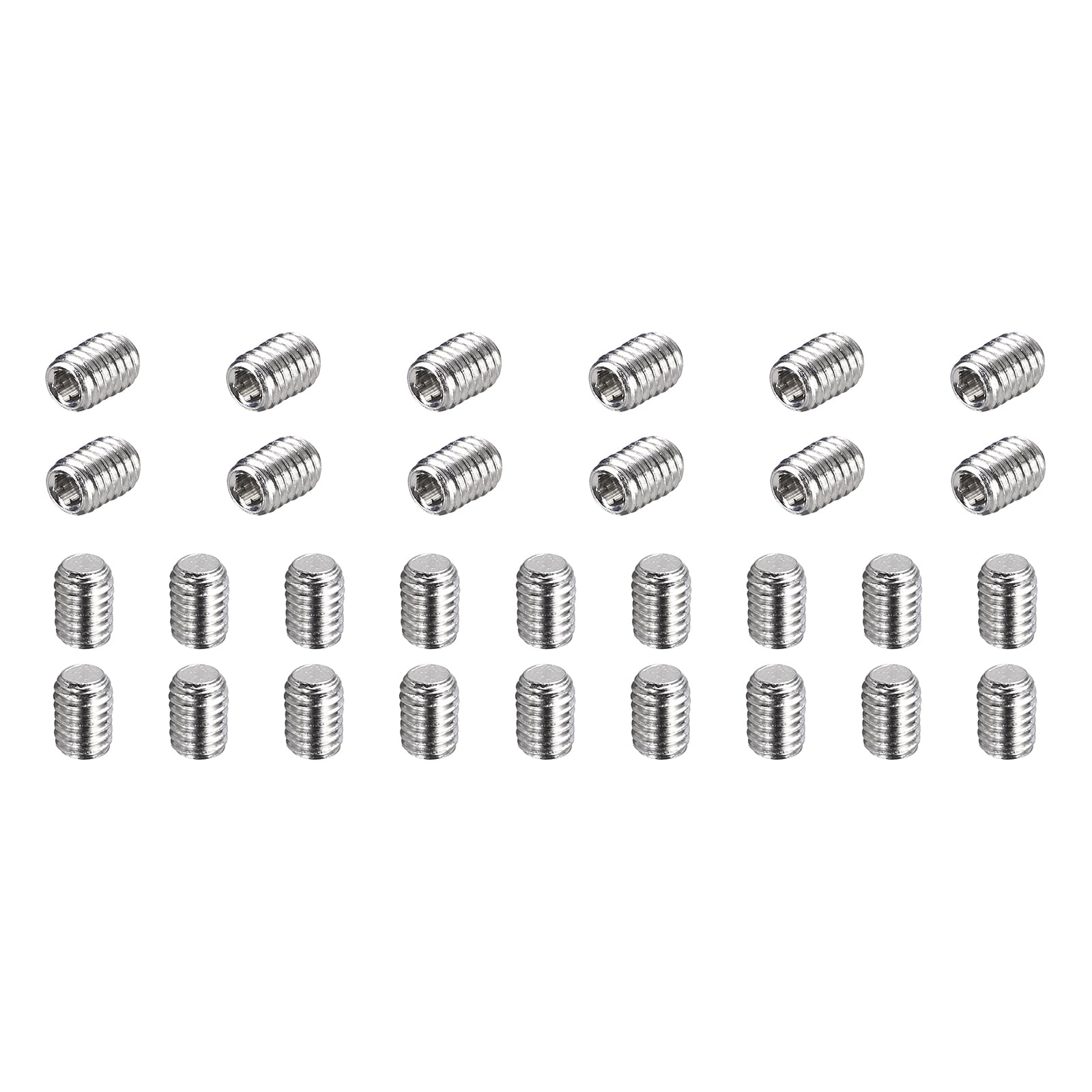 QUARKZMAN 120 Pcs Tornillos Prisioneros M3-0.5 X 3mm, Tornillos De Cabeza Hexagonal Interna De Punto Cóncavo De Acero Inoxidable 304 Para Reparación De Accesorios De Baño Muebles