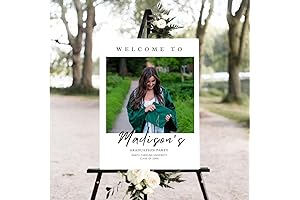 Personalized Photo Graduation Welcome Sign