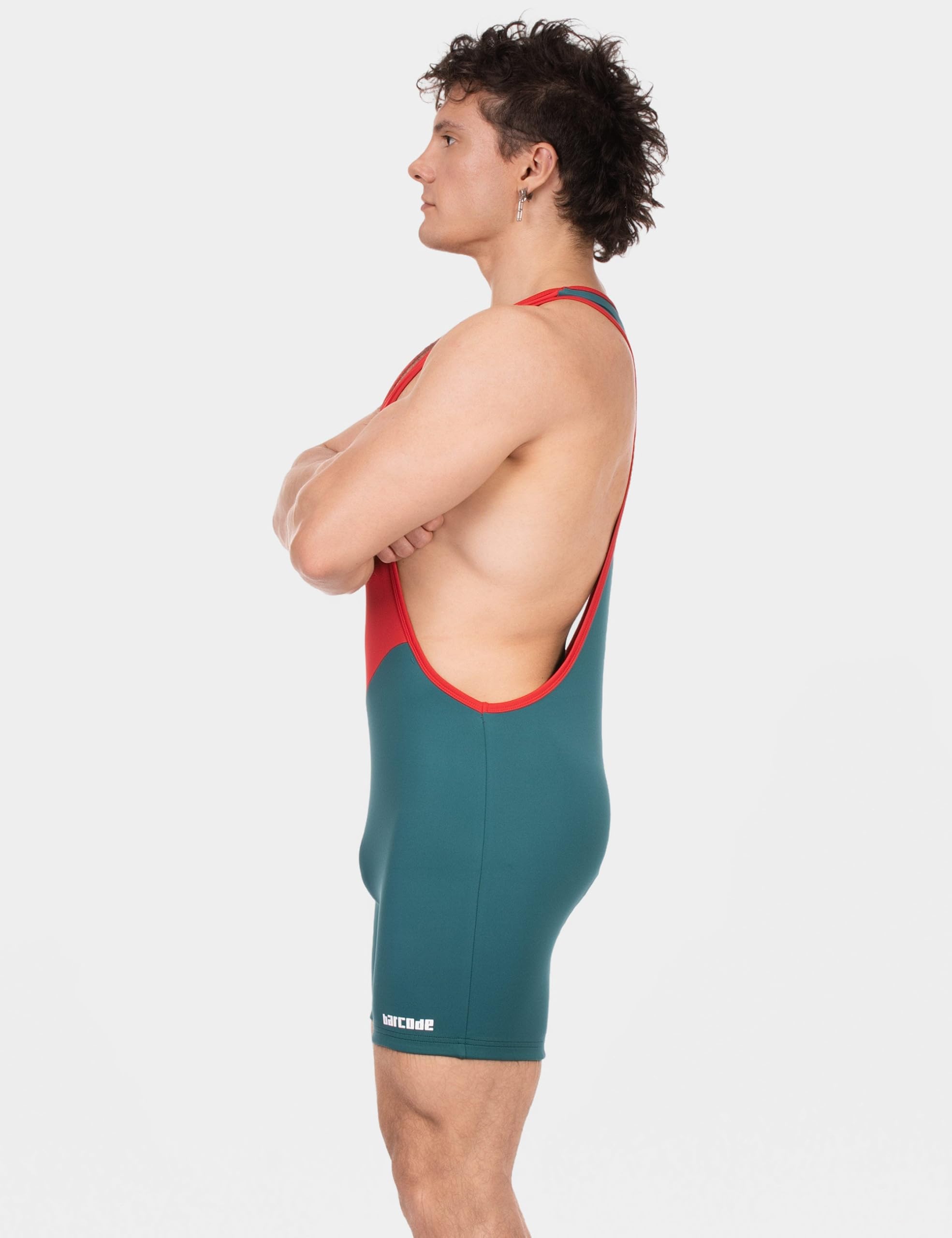 Barcode Berlin - Männer Partywear - Singlet Luckenwalde Red/White/Petrol - 1X Größe S