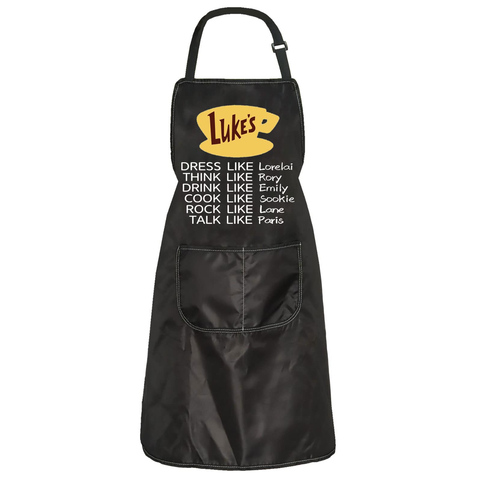 BAUNATV Show Lorelai Rory Merchandise Lorelai Rory Fans Apron Gift Dress Like Lorelai Think Like Rory Bib Apron, Lorelai apron