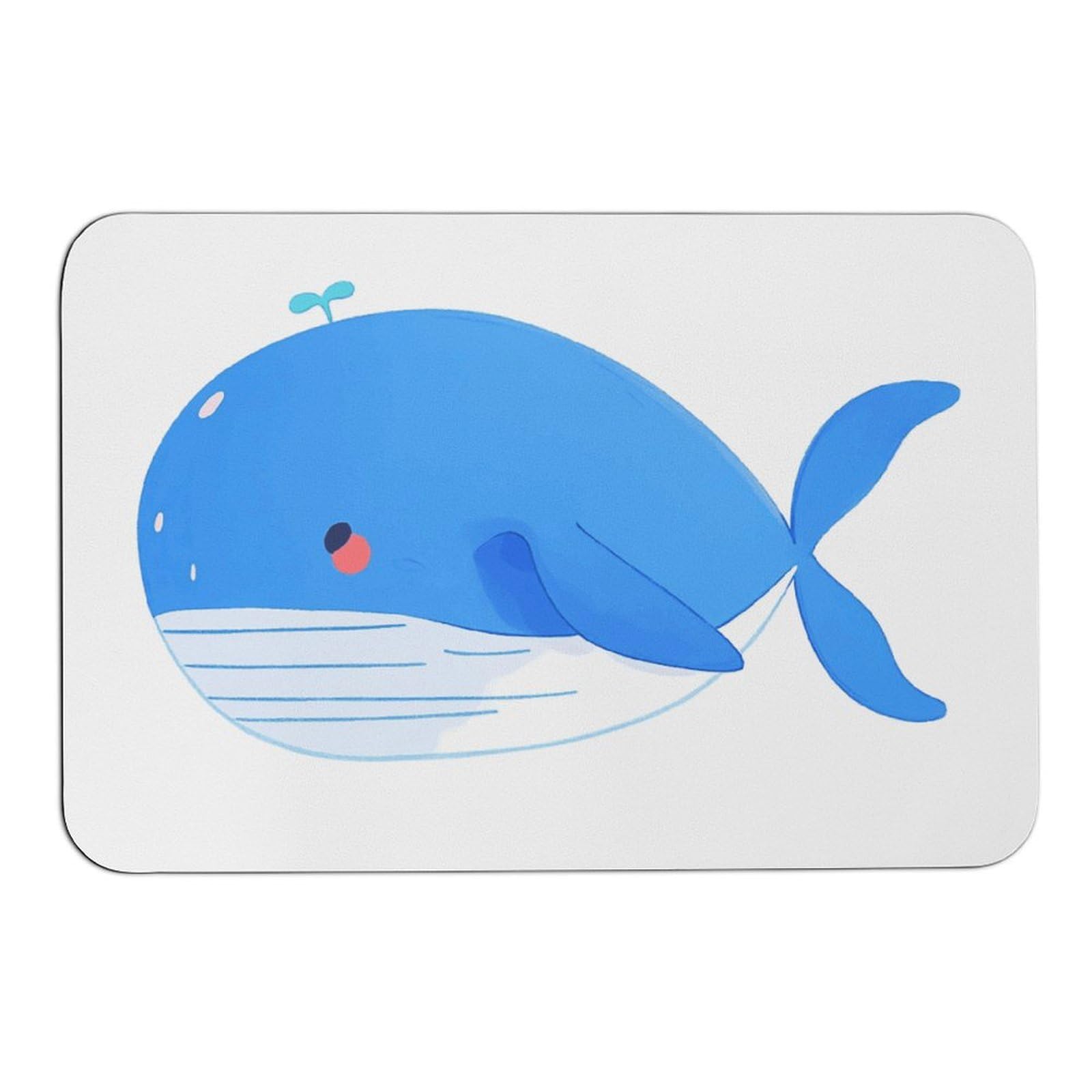 Tapis absorbant anti-glisse motif baleine pour stopper l'humidité