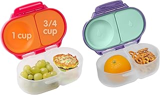 b.box Snack Box (2-pack) Reusable Snack Containers with Lids – Bento Box...