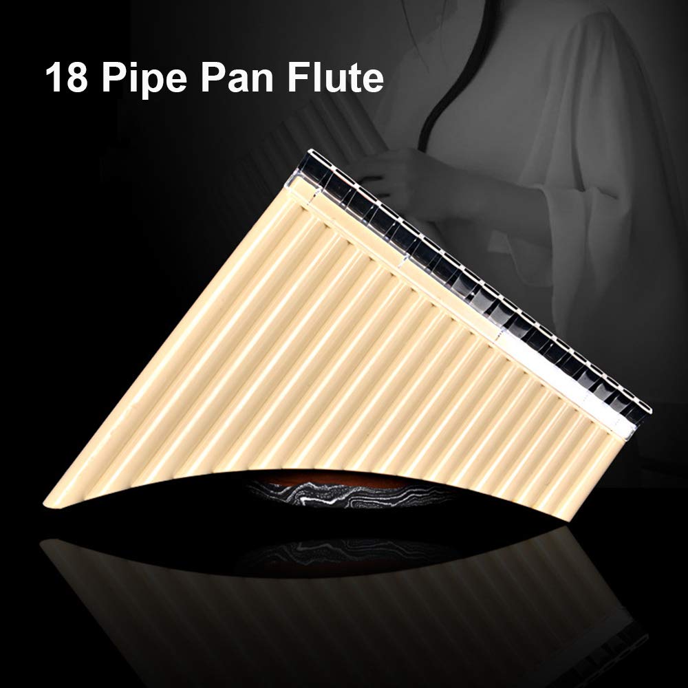18 Pipe Pan Flaute Panpipes C Key Pan Pipes con bocchino per Studenti Principianti
