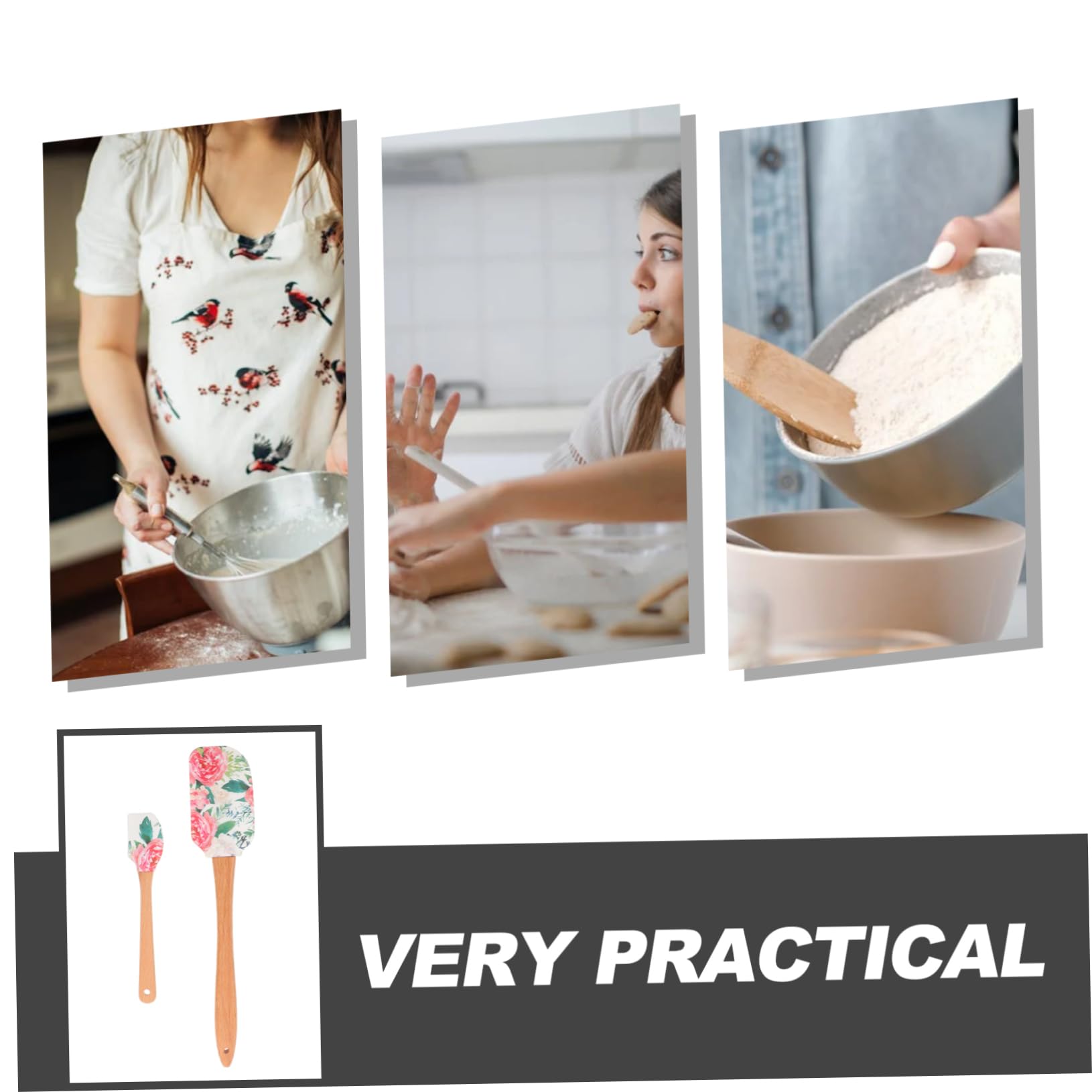 Alipis 5 Piezas Raspador De Torta Espátula Para Hornear Espátula De Crema De Pastel Para Mezclar s De Cocina De Silicona Crema Pequeña Gel De Sílice