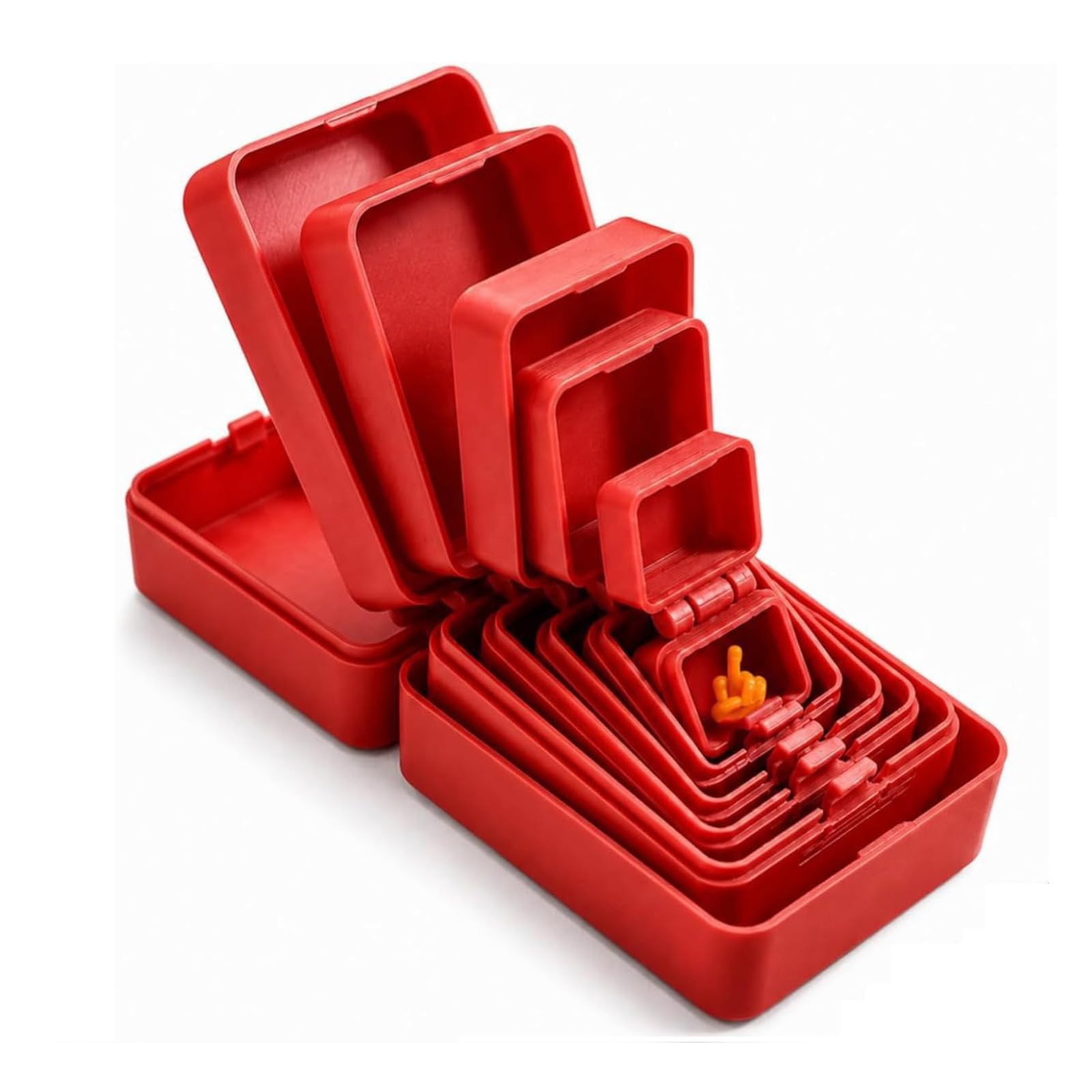 Multi-Layer Nesting Surprise Gift Box, Box Inside a Box Gift Prank, Red